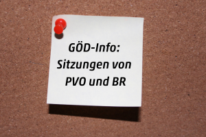 GÖD-Info zu Sitzungen von PVO und BR