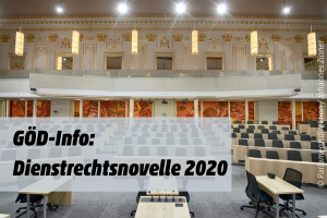 GÖD-Info: Dienstrechtsnovelle 2020