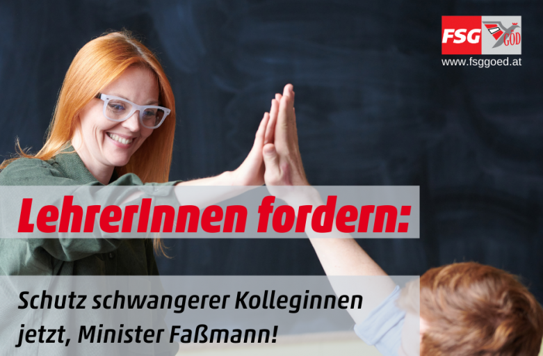 FSG-LehrerInnen: Schwangere Kolleginnen schützen